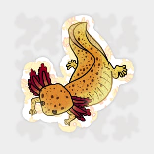 Copper axolotl mud puppy shirt Sticker